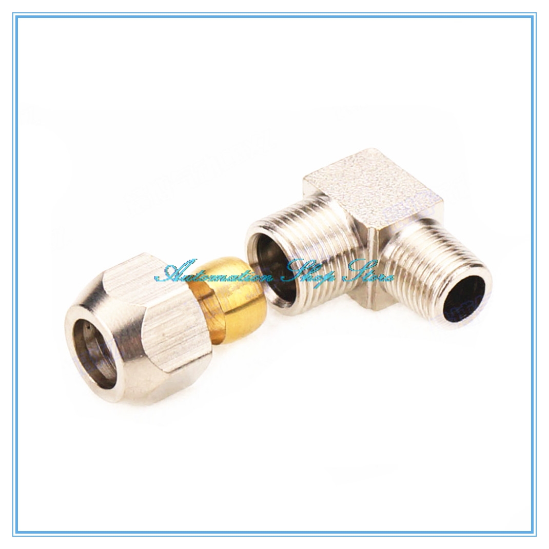 Compression Fitting Brass - 공압 피팅 수나사 엘보 황동, OD