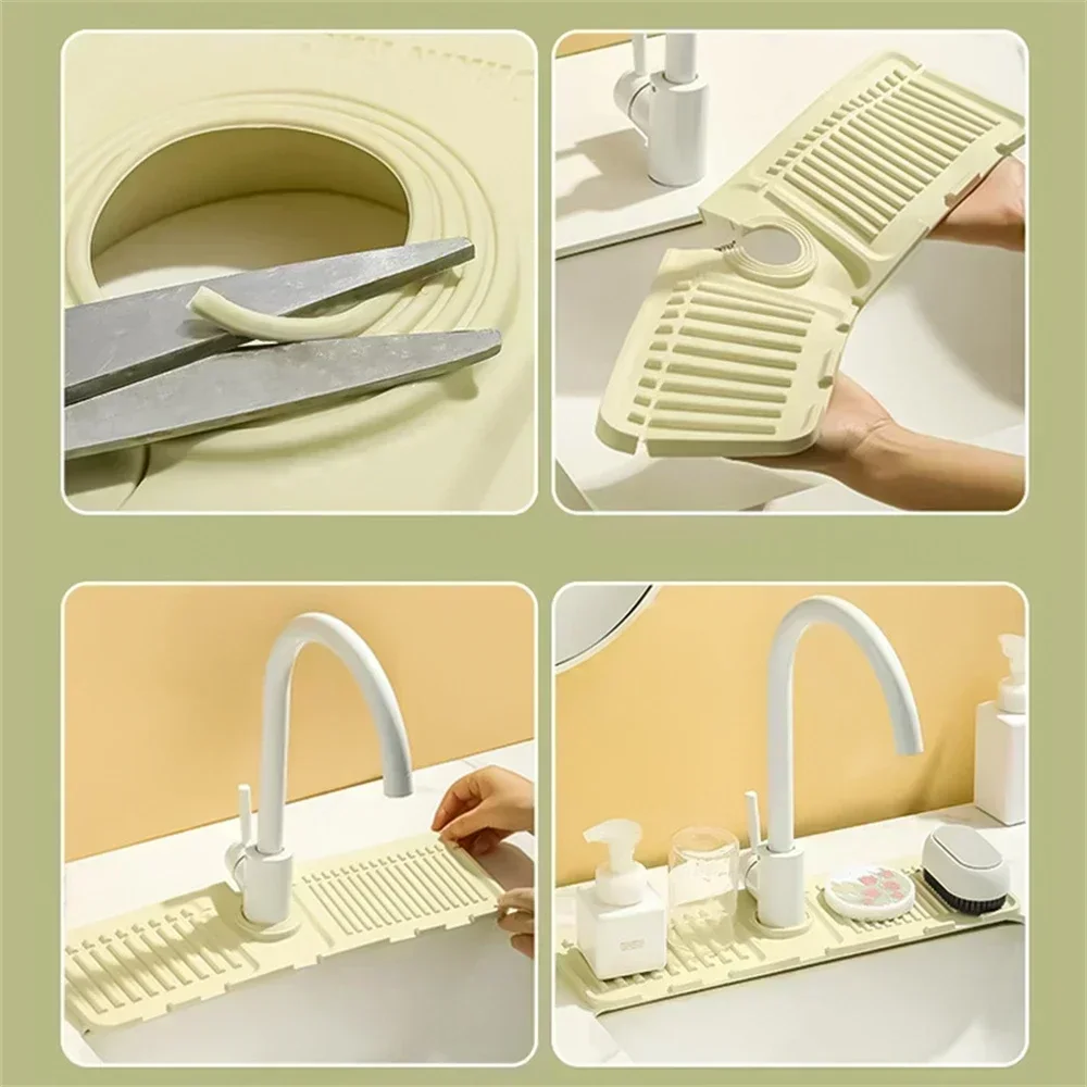 실리콘 수도꼭지 스플래시 패드 다목적 화장실 비누 보관 - Silicone Tap Washer 리뷰 및 가격