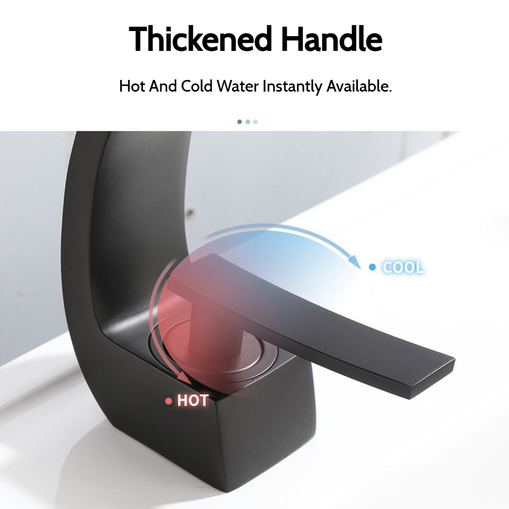 블랙/화이트 곡선 디자인 세면대 수도꼭지 욕실 물 믹서 - Silicone Tap Washer 리뷰 및 가격