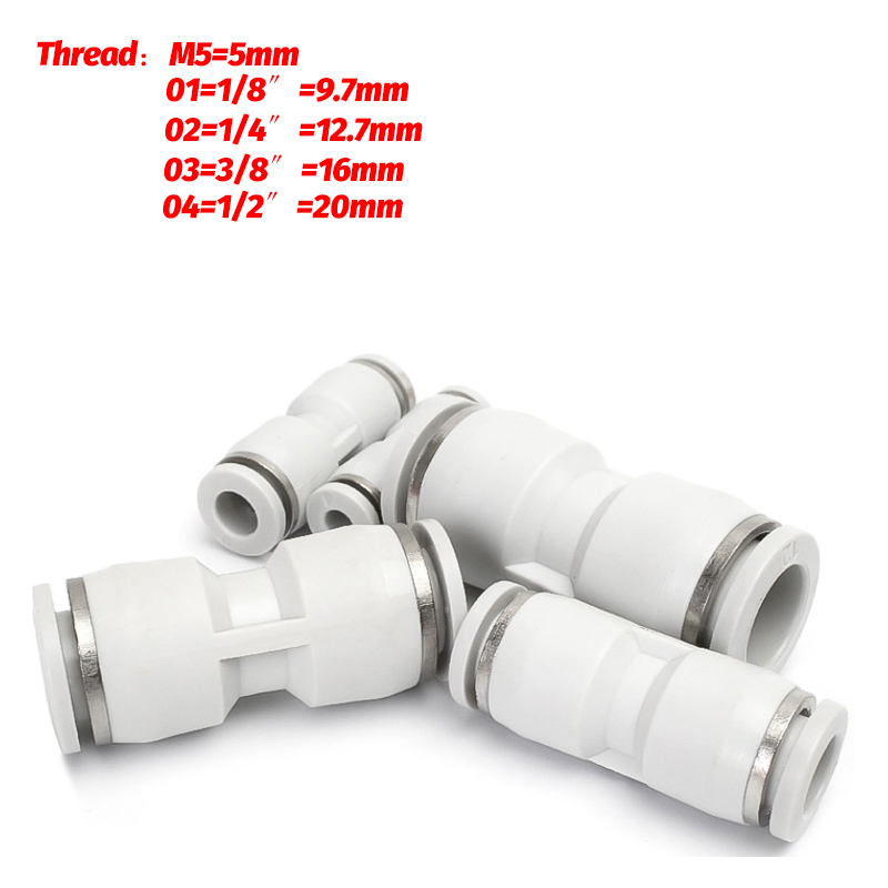 흰색 플라스틱 황동 니켈 도금 공압 피팅 PC PL P - Compression Fitting Brass 리뷰 및 가격